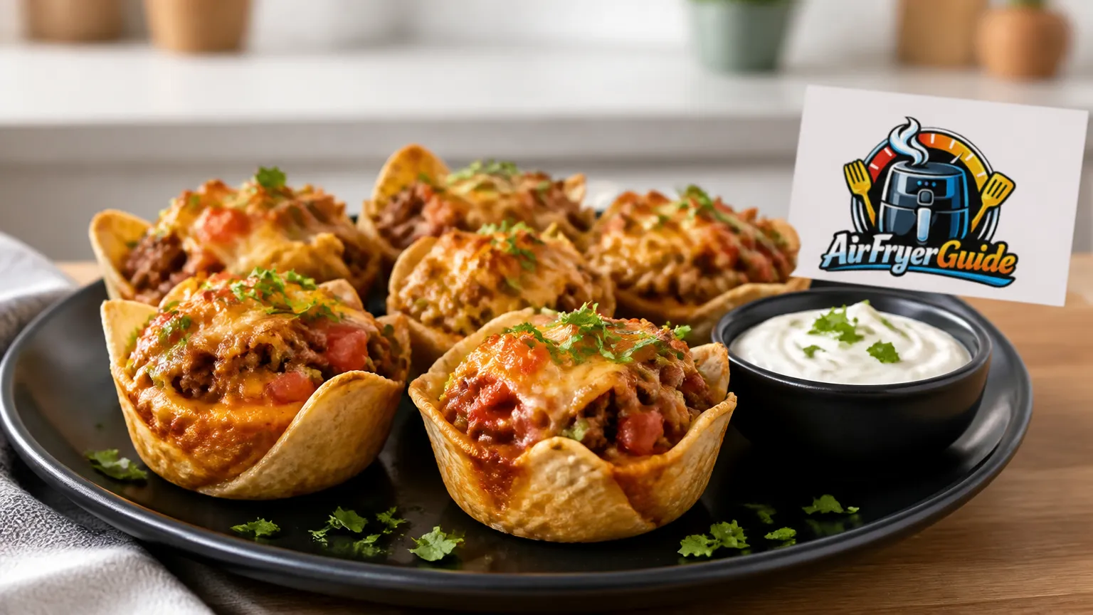 Taco Cups im Airfryer