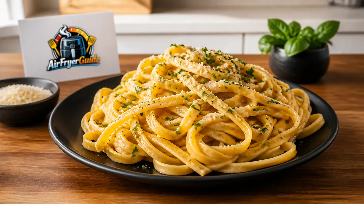 Tagliatelle aufwärmen im Airfryer