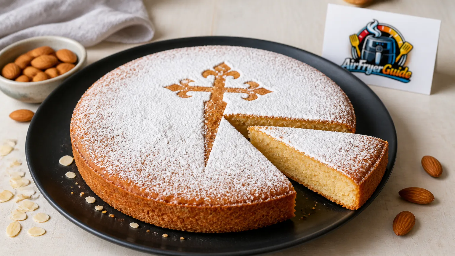 Tarta de Santiago aufwärmen im Airfryer