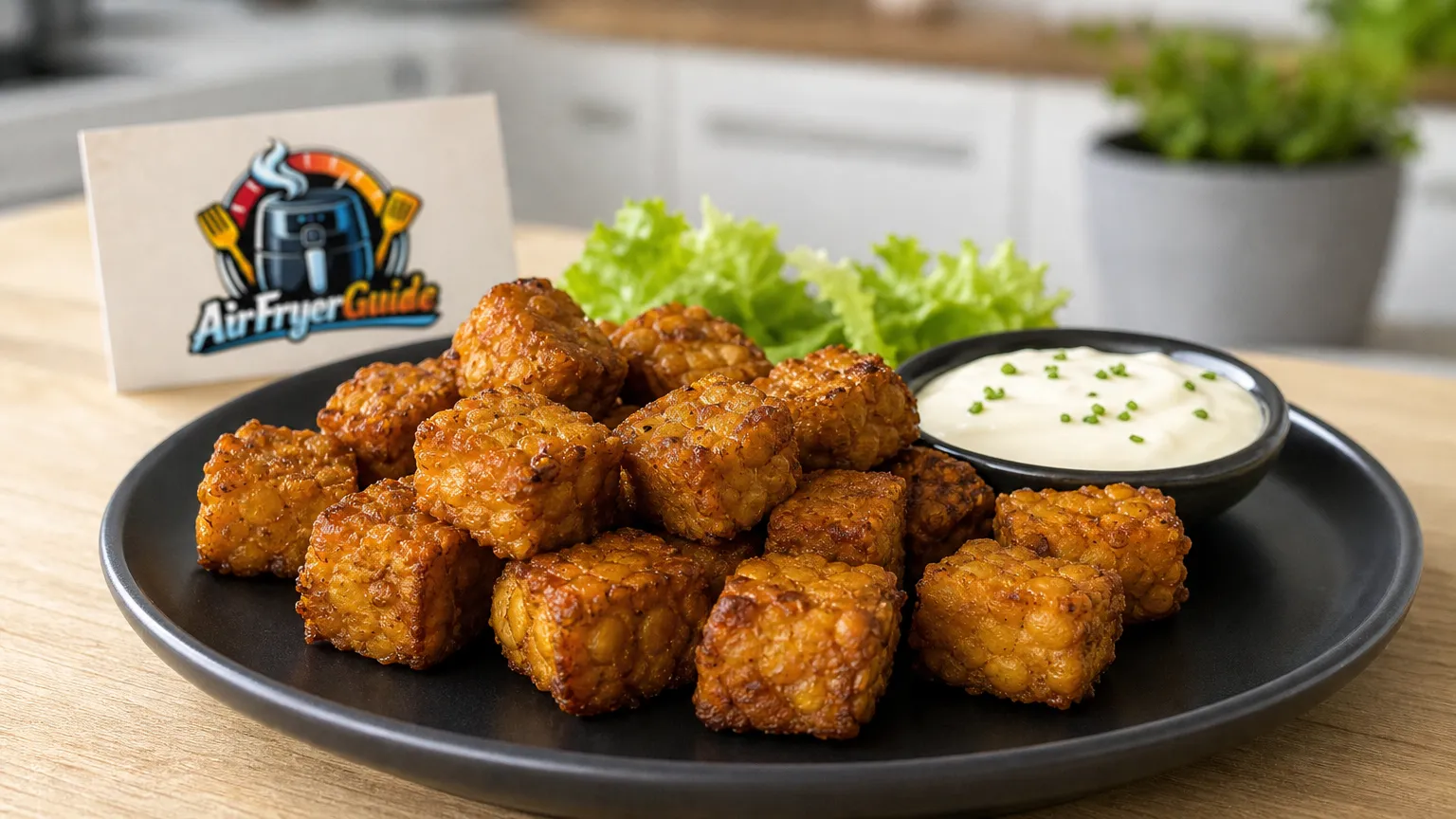 Tempeh Nuggets (Kühlware) im Airfryer