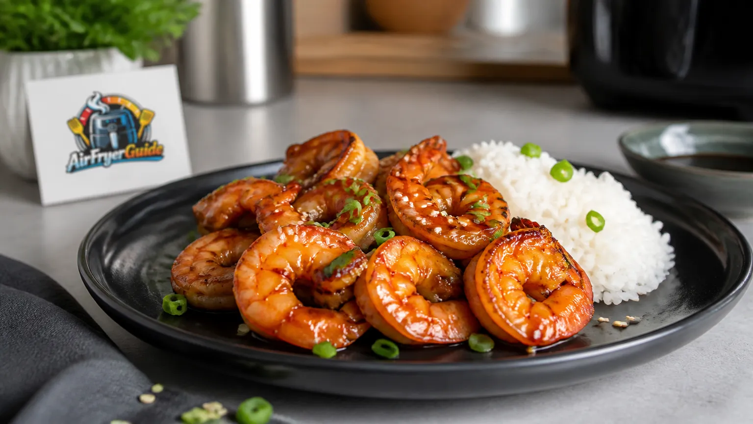 Teriyaki Garnelen im Airfryer