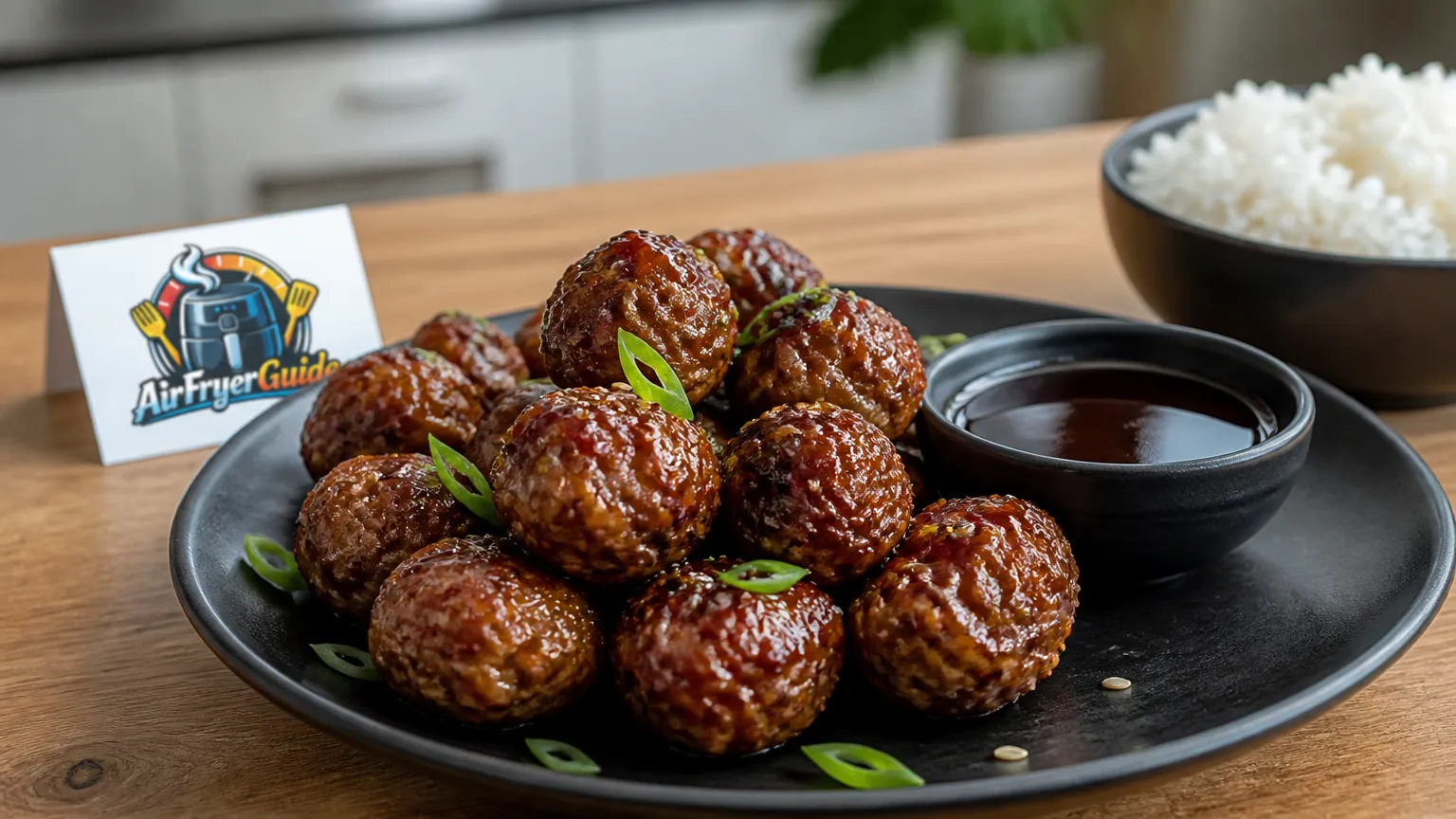 Teriyaki Meatballs im Airfryer
