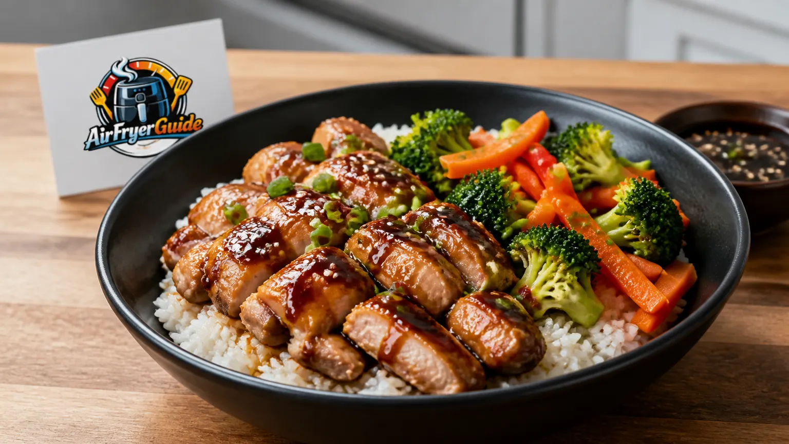 Teriyaki Reis Bowl im Airfryer