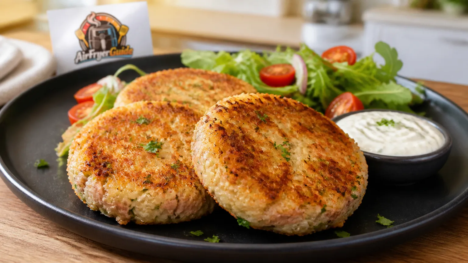 Thunfisch Reis Patties im Airfryer