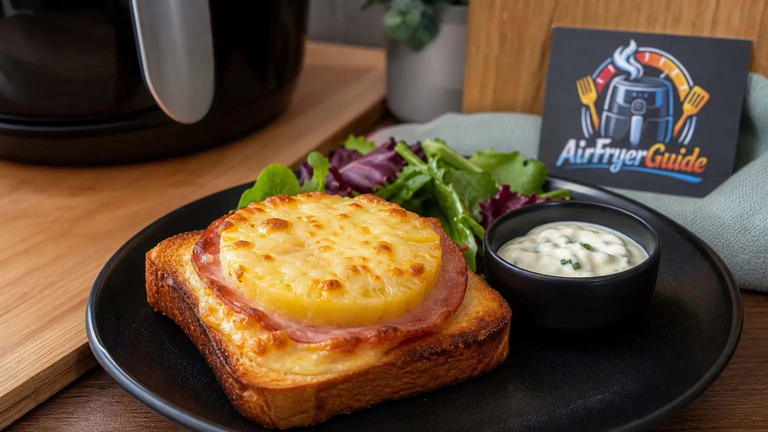 Toast Hawaii im Airfryer