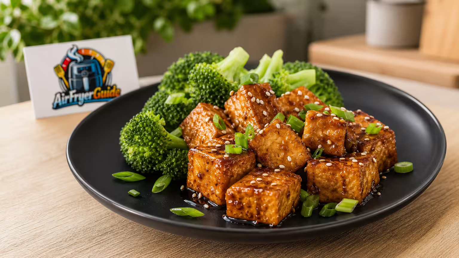 Tofu Teriyaki im Airfryer - Serviervorschlag