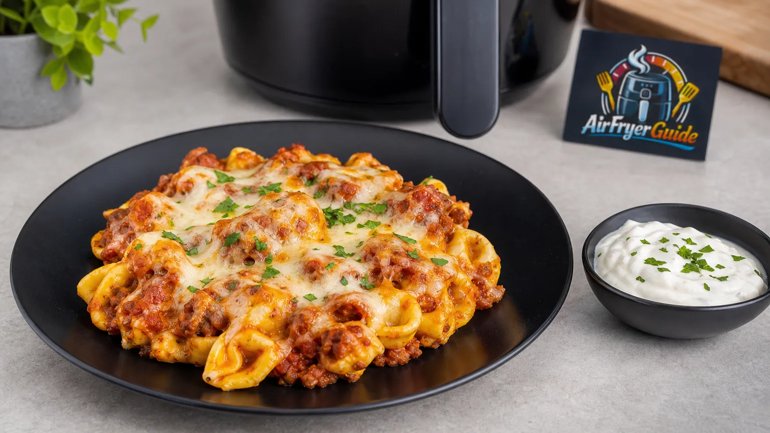 Tortellini Auflauf aufwärmen im Airfryer