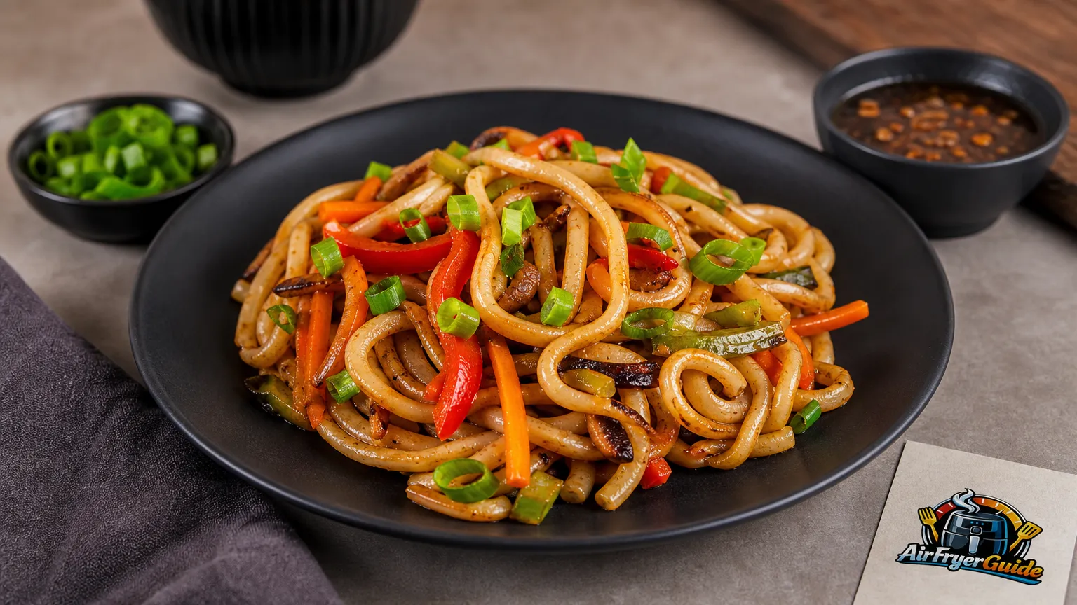 Udon Nudeln im Airfryer