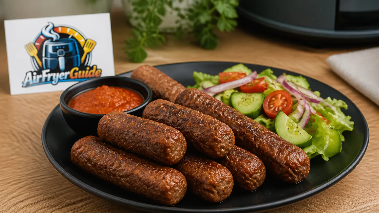 Vegane Cevapcici im Airfryer
