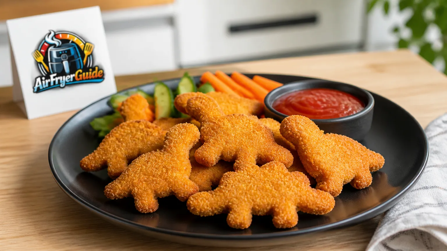 Vegane Dino Nuggets (TK) im Airfryer