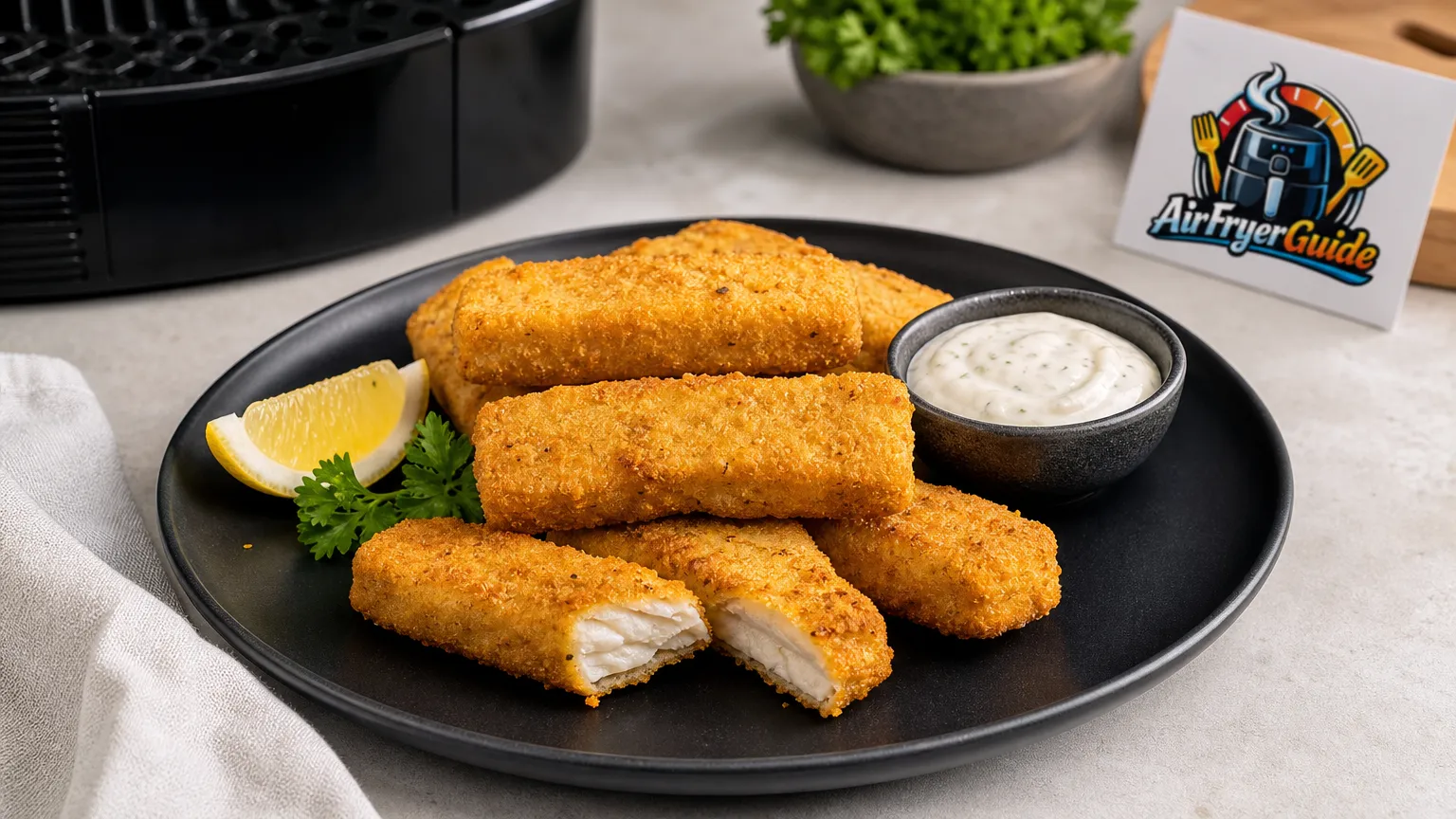 Vegane Fischstäbchen (TK) im Airfryer