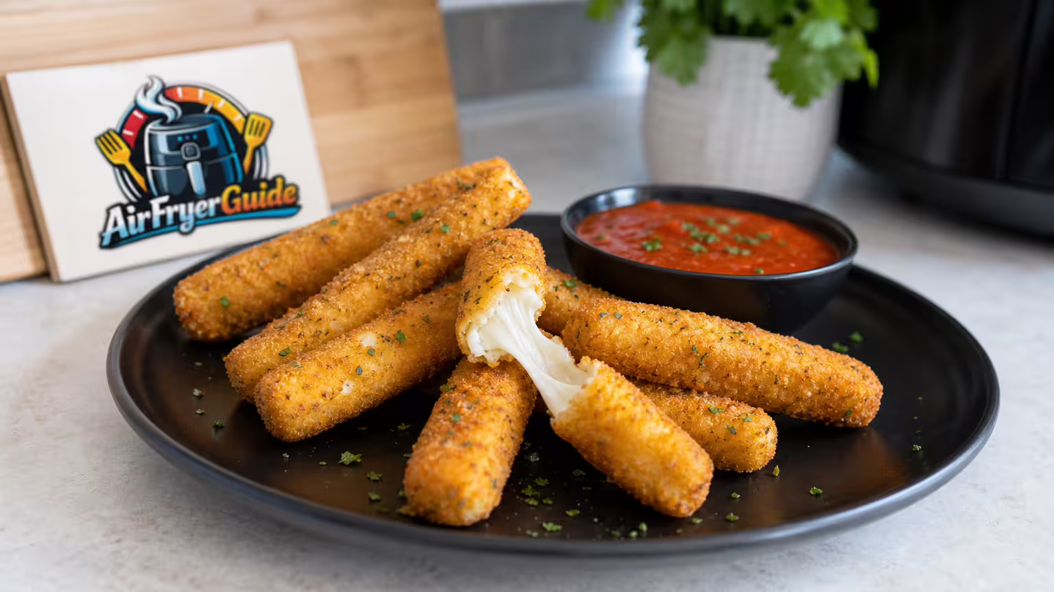 Vegane Mozzarella Sticks (TK) im Airfryer