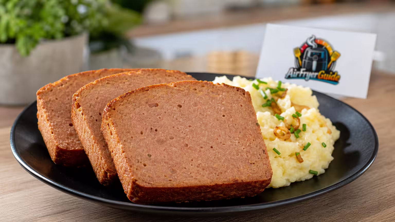 Veganer Leberkäse (Kühlware) im Airfryer