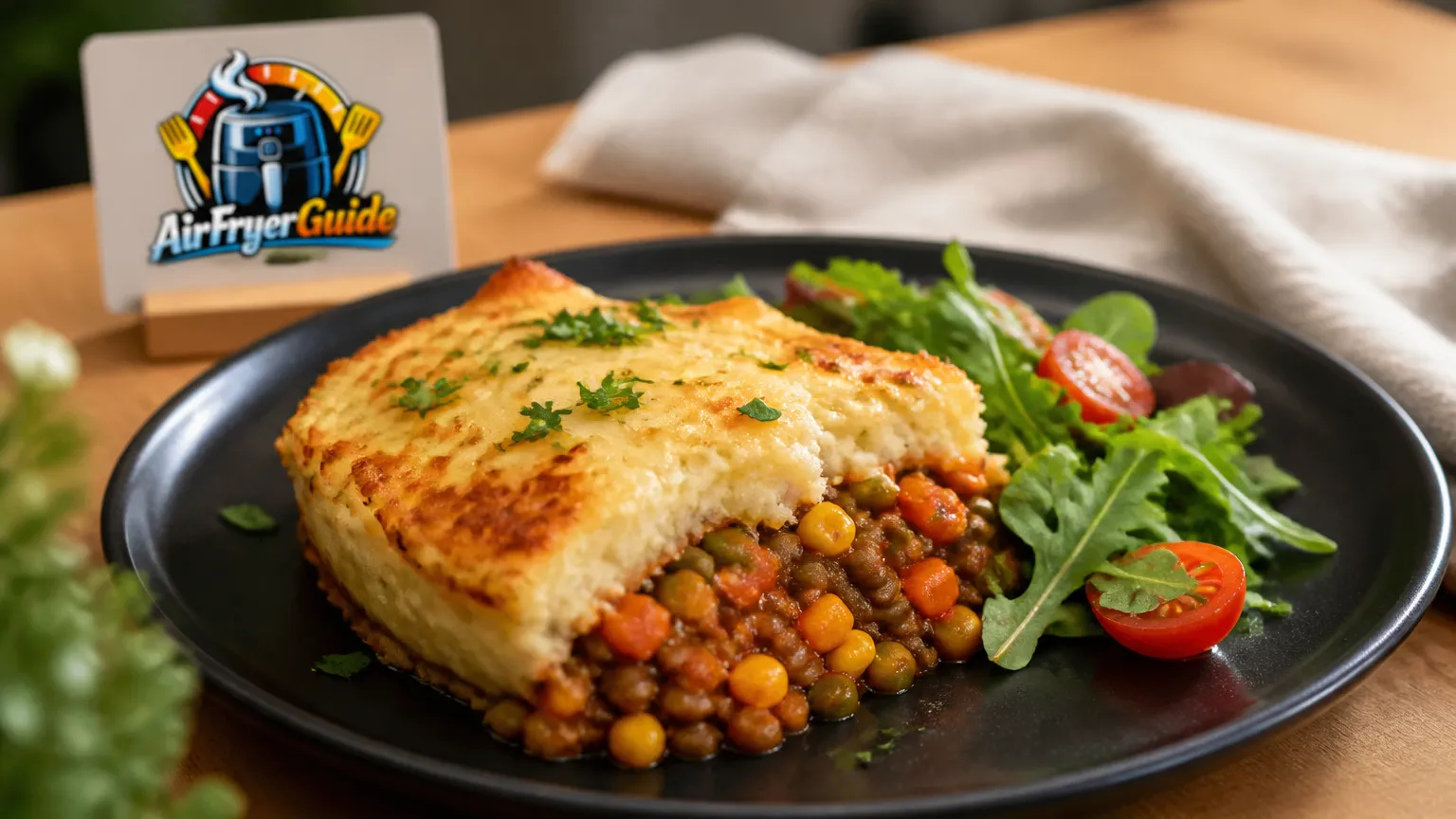 Veganer Shepherd’s Pie im Airfryer