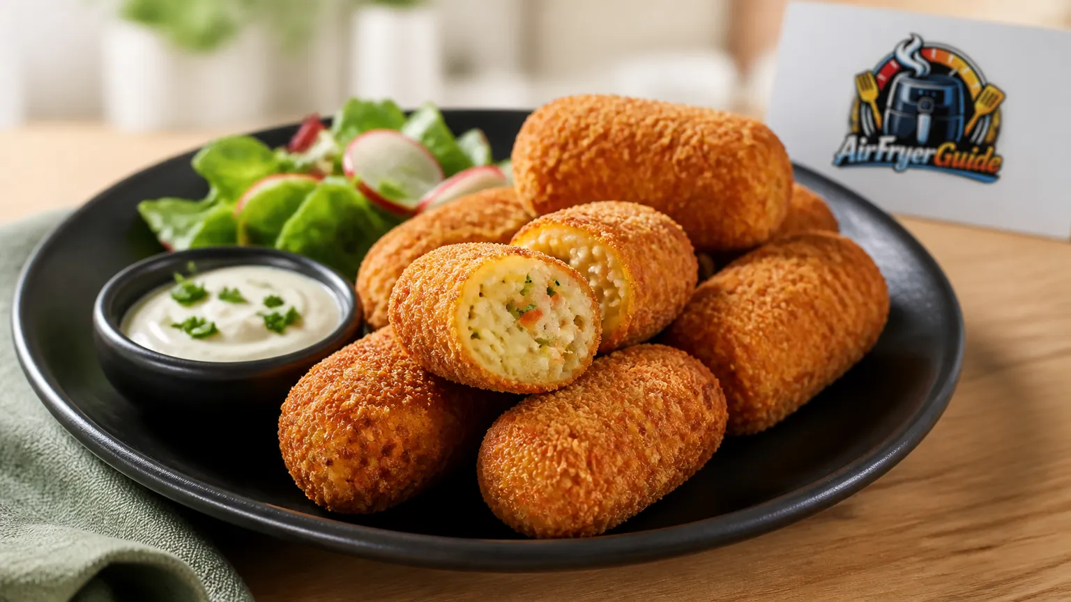 Vegetarische Knusper-Kroketten (TK) im Airfryer