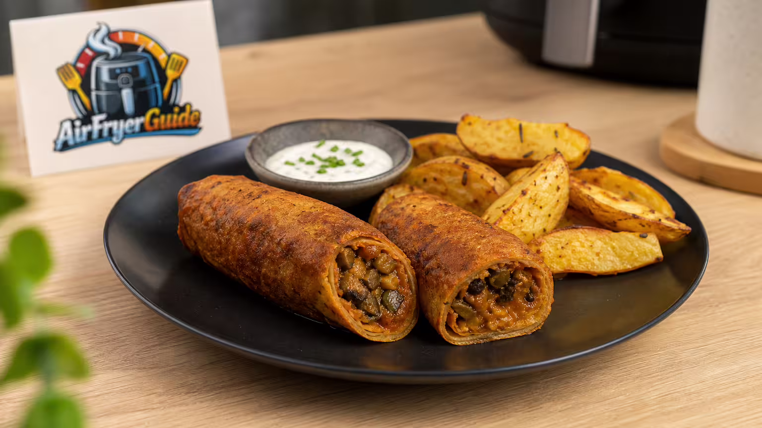 Vegetarische Rouladen im Airfryer