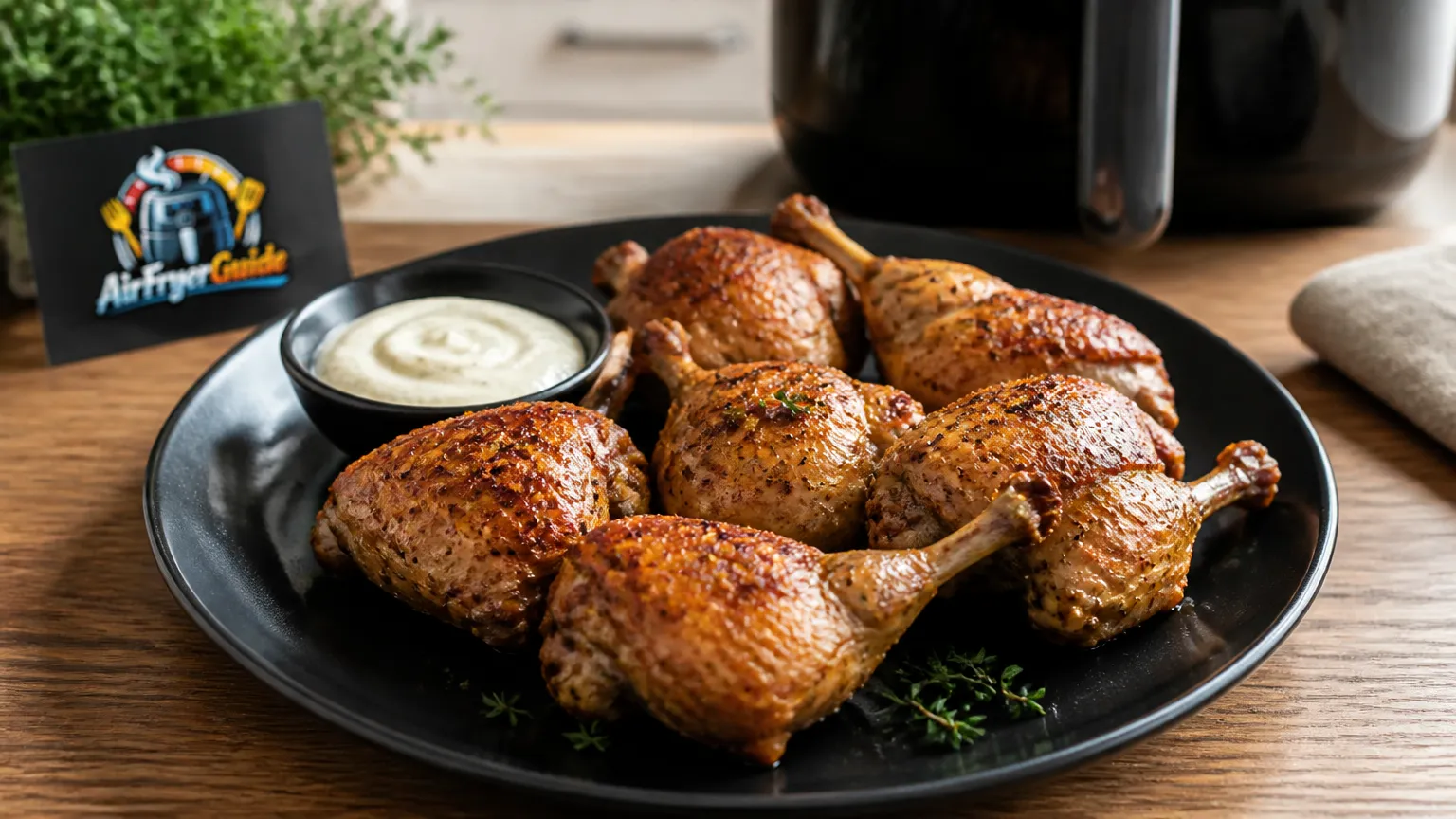 Wachtelkeulen im Airfryer