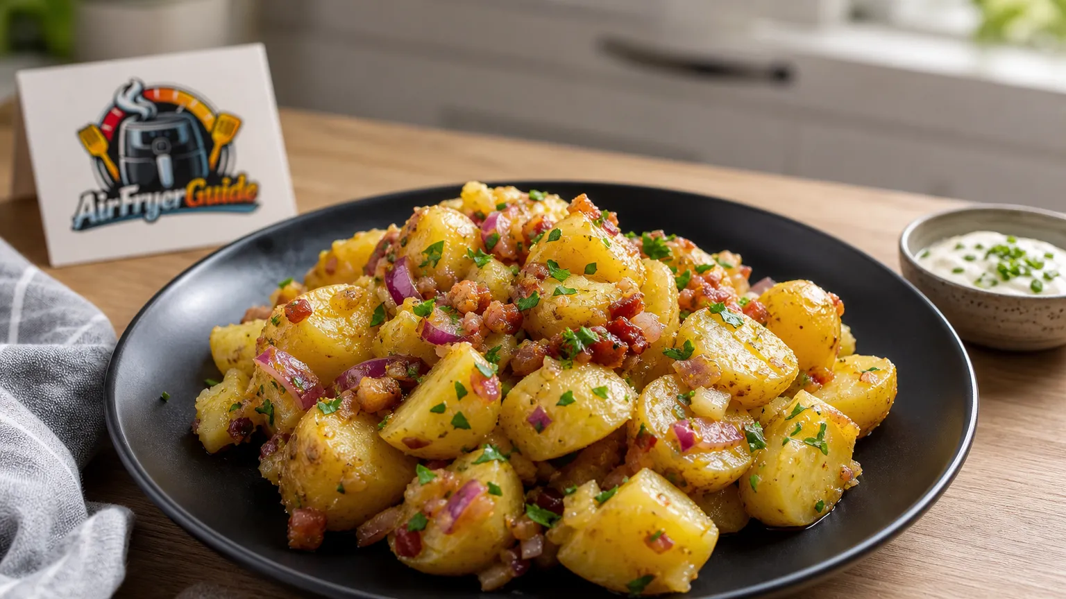 Warmer Kartoffelsalat im Airfryer