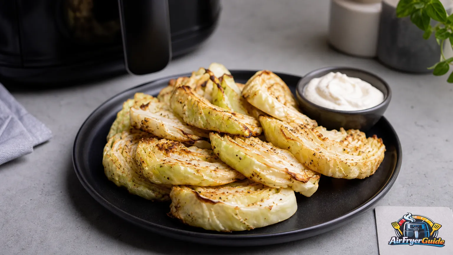 Gebratener Weißkohl im Airfryer