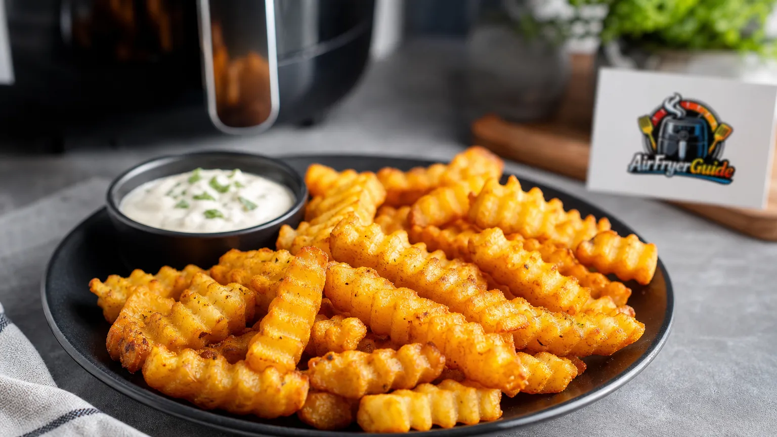 Wellenpommes (TK) im Airfryer