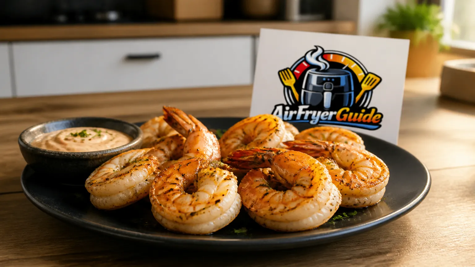 Weiße Tigergarnelen im Airfryer