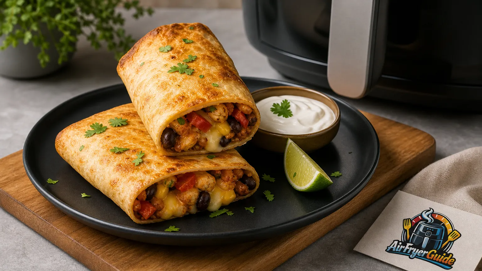 Wrap knusprig aufwärmen im Airfryer