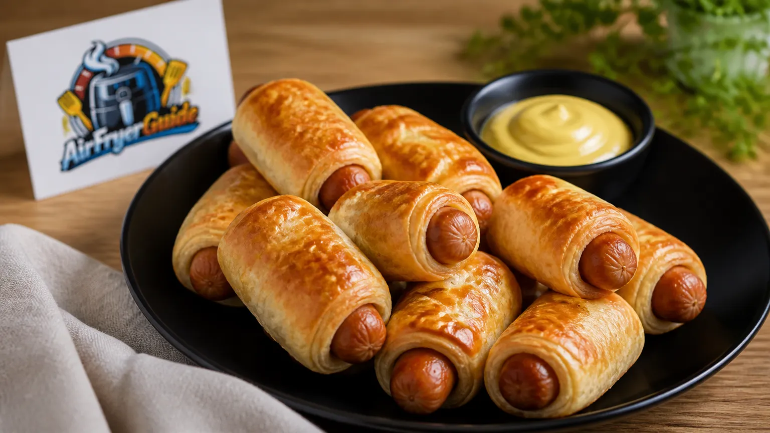 Würstchen im Schlafrock im Airfryer