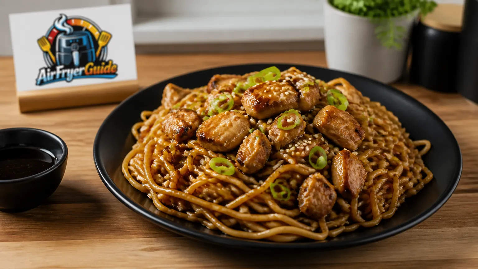 Yakitori Nudeln im Airfryer