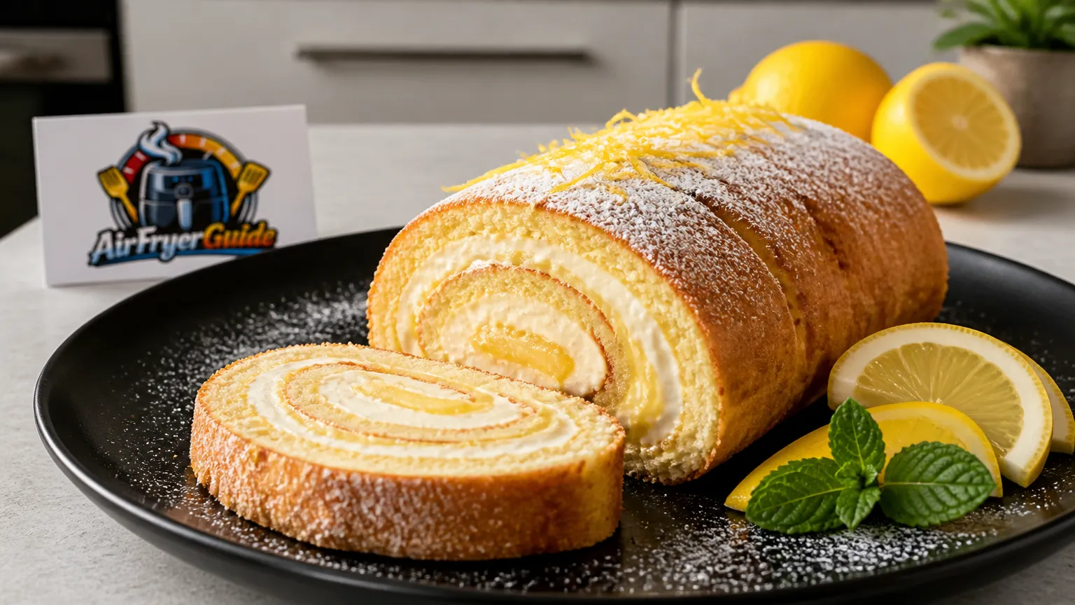 Zitronen-Rolle (TK) im Airfryer