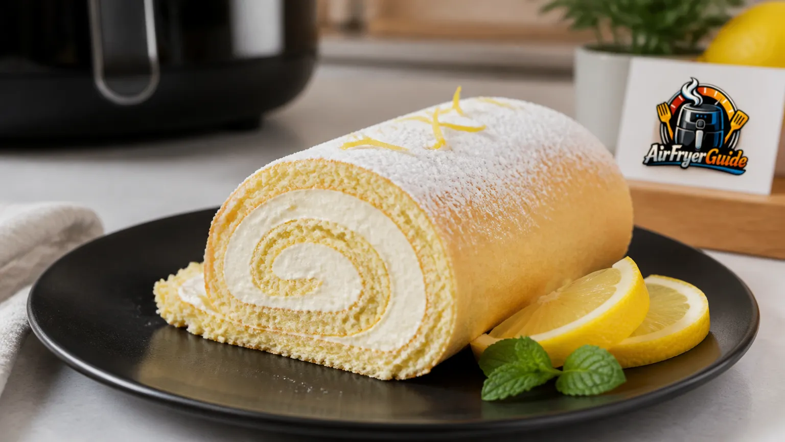 Zitronen-Sahne-Rolle (TK) im Airfryer