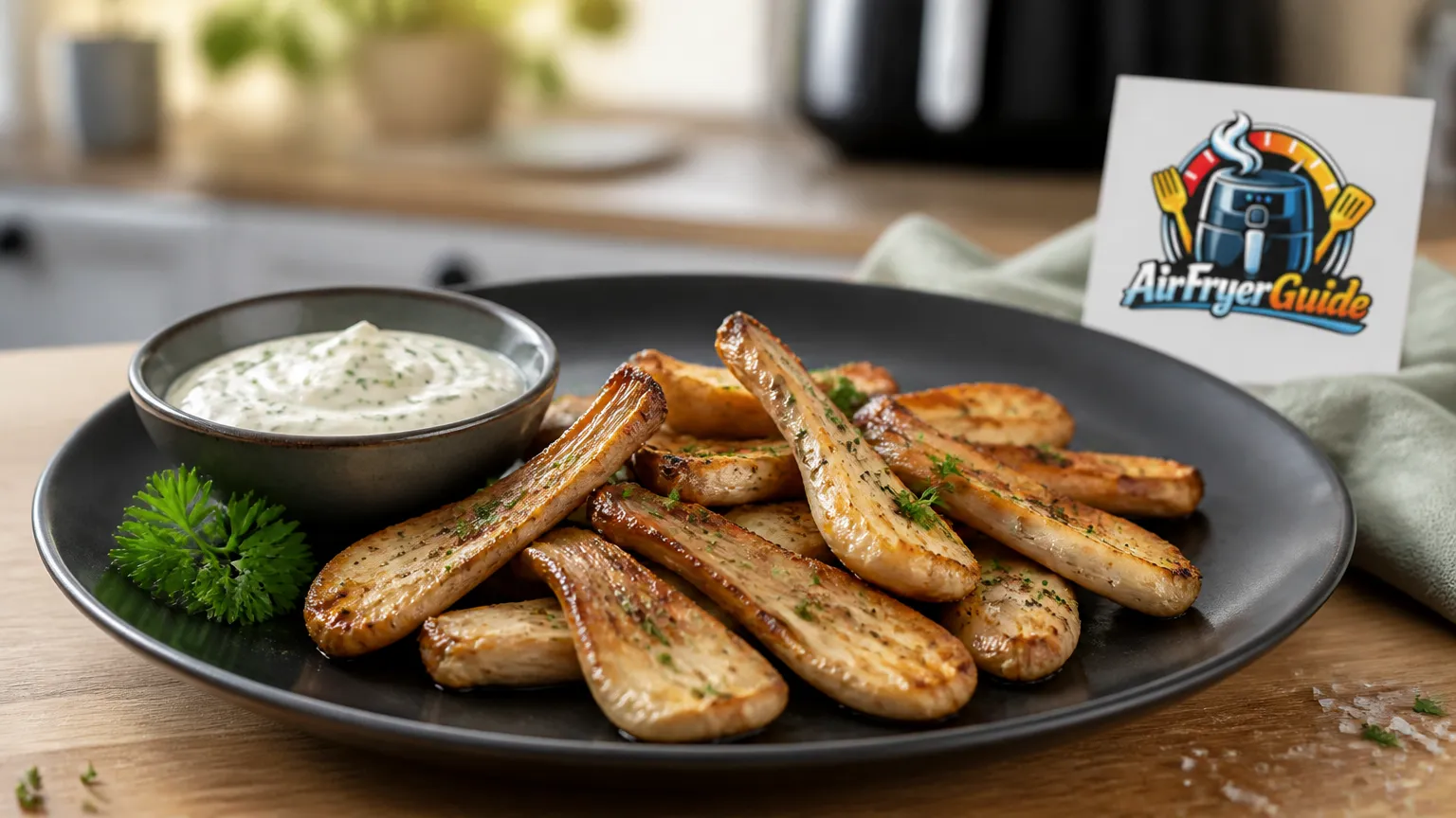 Zitronenseitlinge im Airfryer