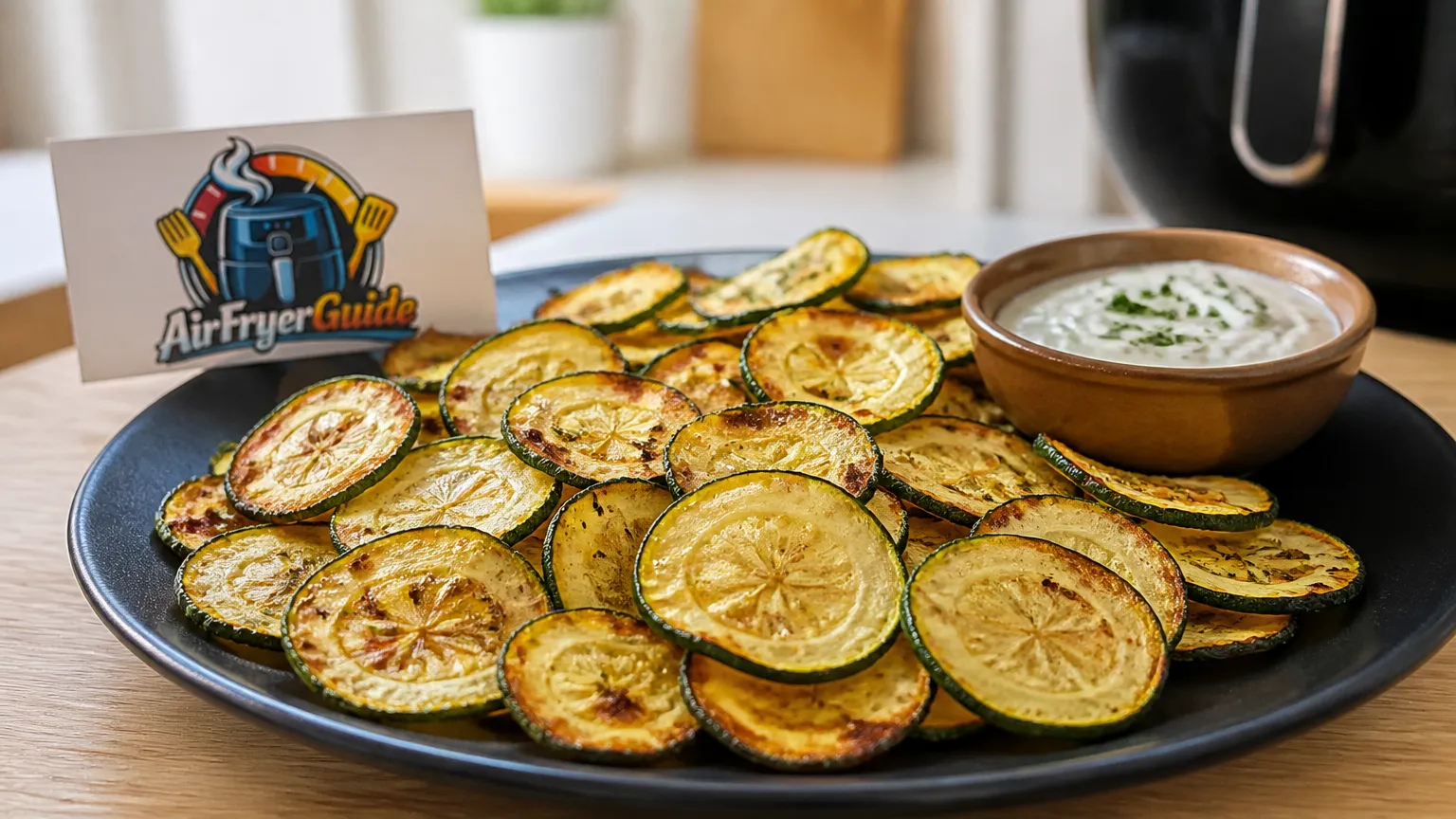 Zucchini Chips im Airfryer