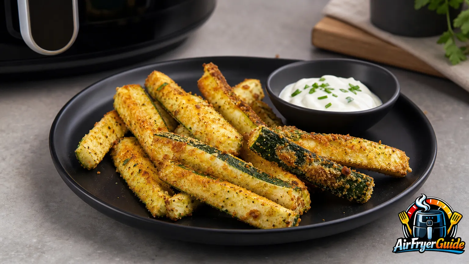 Zucchini Sticks im Airfryer
