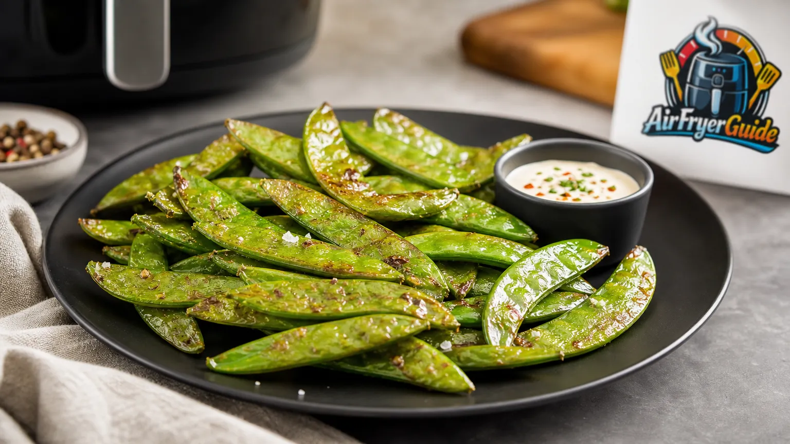 Zuckerschoten im Airfryer