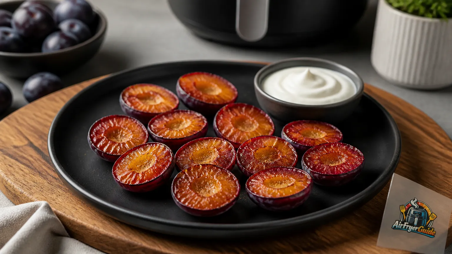 Zwetschgen im Airfryer