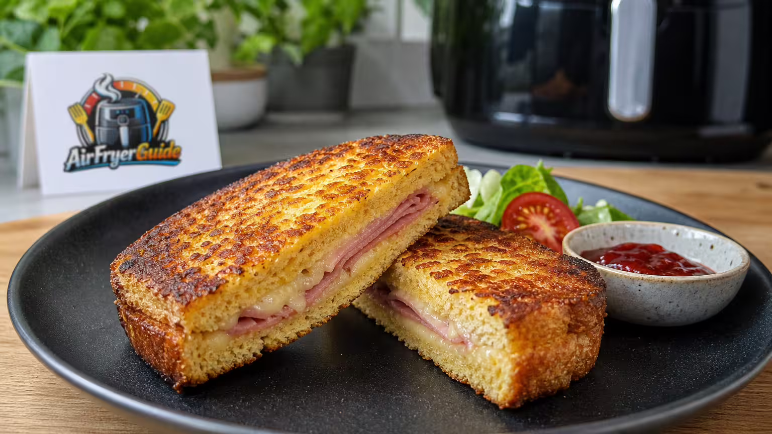 Zwieback-French-Toast im Airfryer - Serviervorschlag