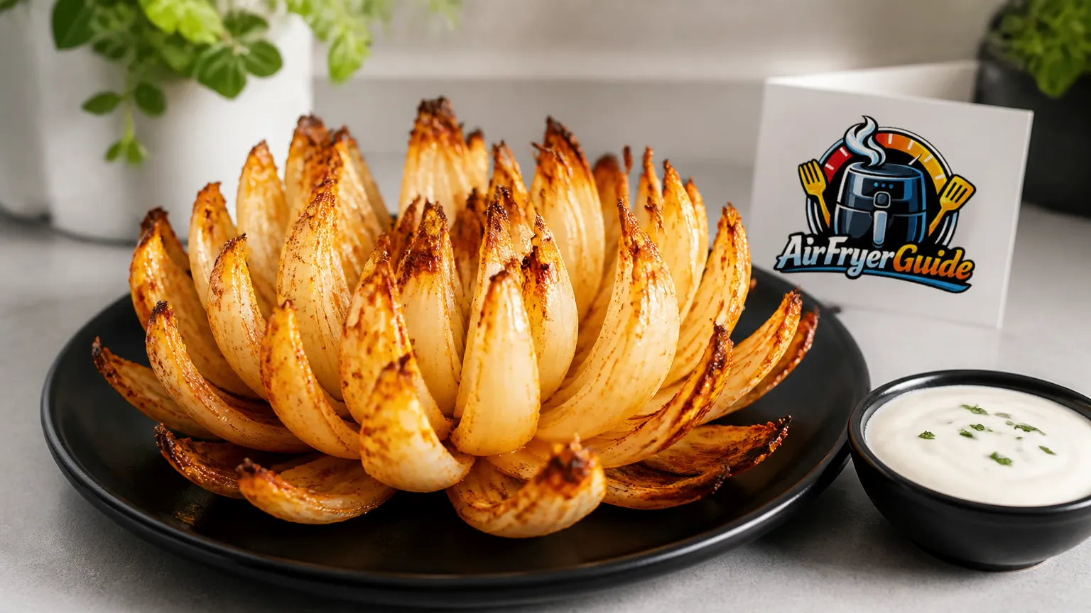 Zwiebelblume im Airfryer