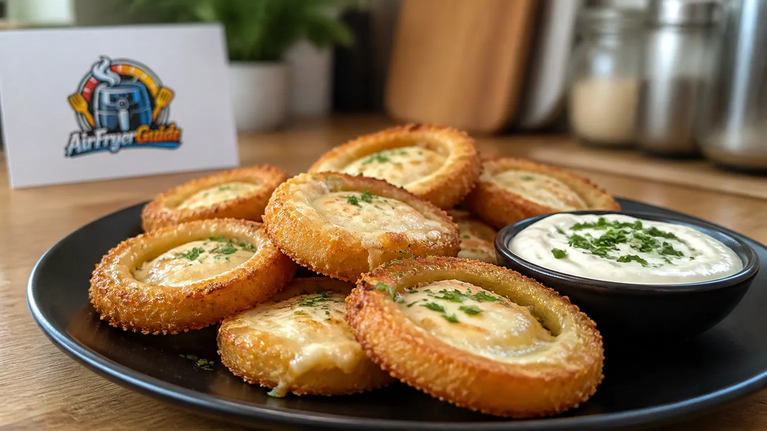 Zwiebeln mit Feta überbacken im Airfryer