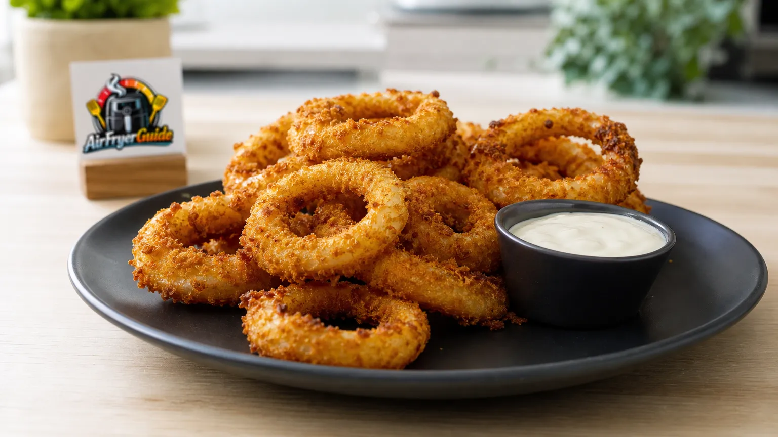 Zwiebelringe im Airfryer