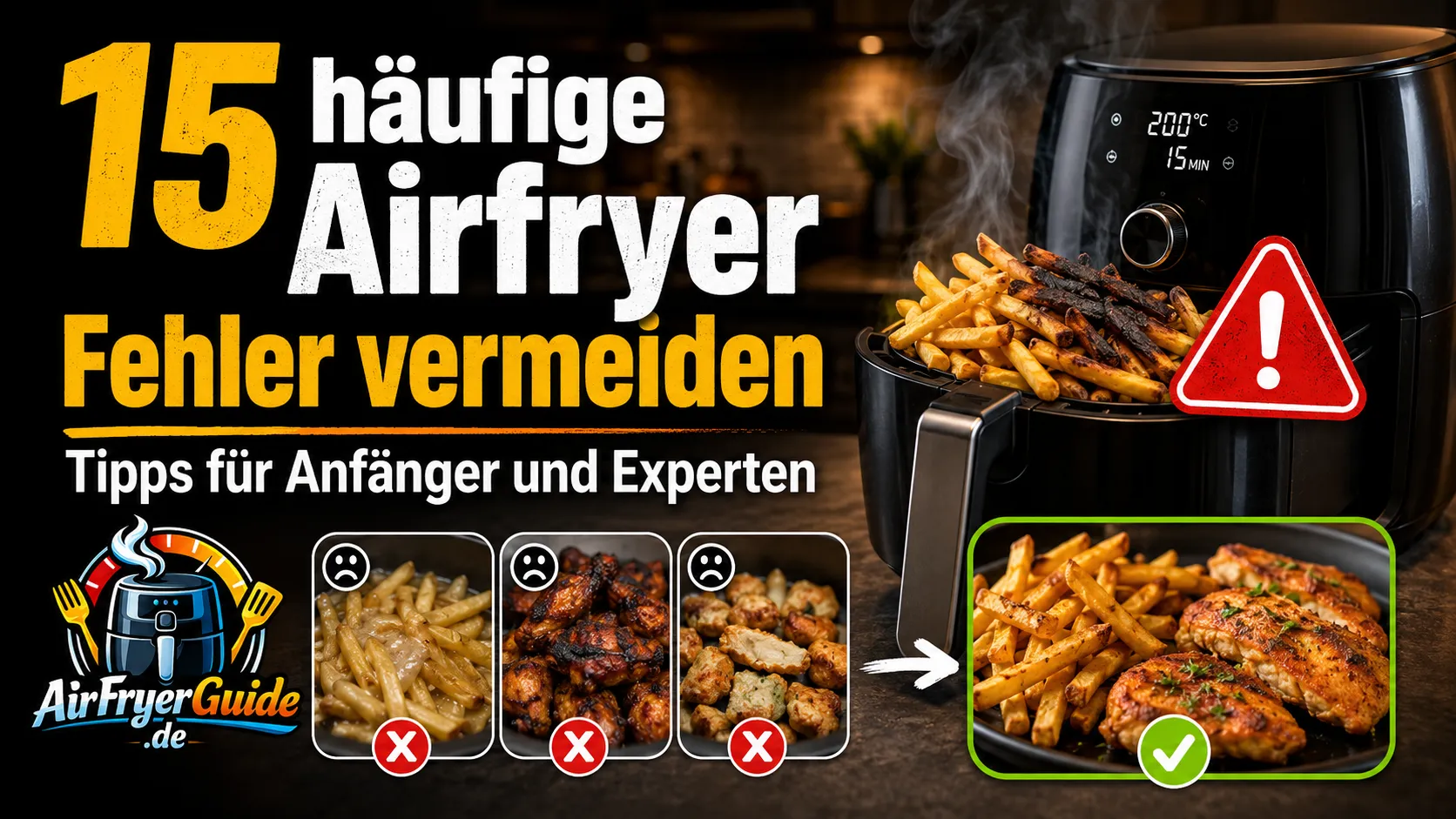 15 häufige Airfryer Fehler: Lösungen für bessere Ergebnisse