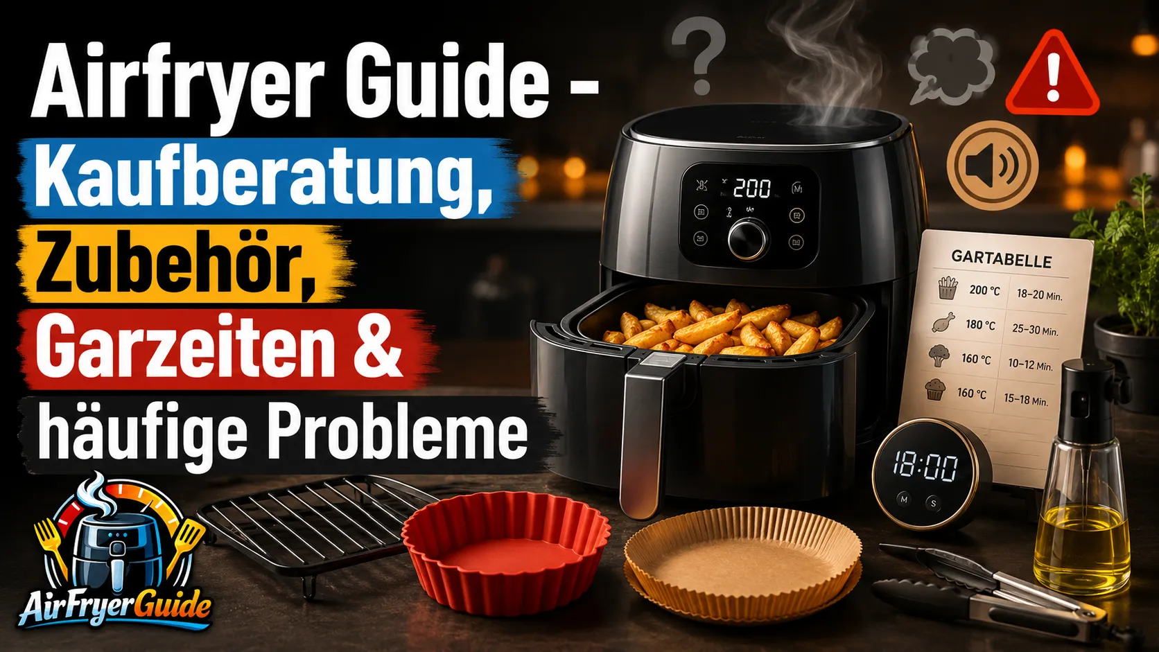Airfryer für Einsteiger: Kaufberatung, Zubehör, Garzeiten & Problemlösungen