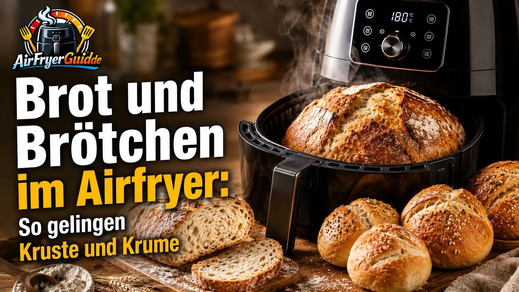 Brot und Brötchen im Airfryer: So gelingen Kruste und Krume