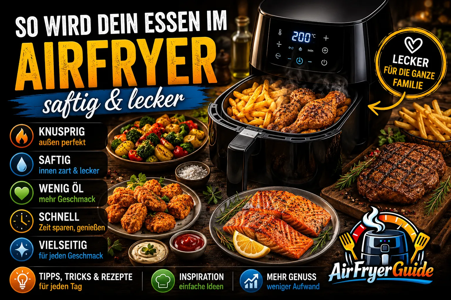 Knusprig außen, saftig innen: So gelingt dein Essen im Airfryer