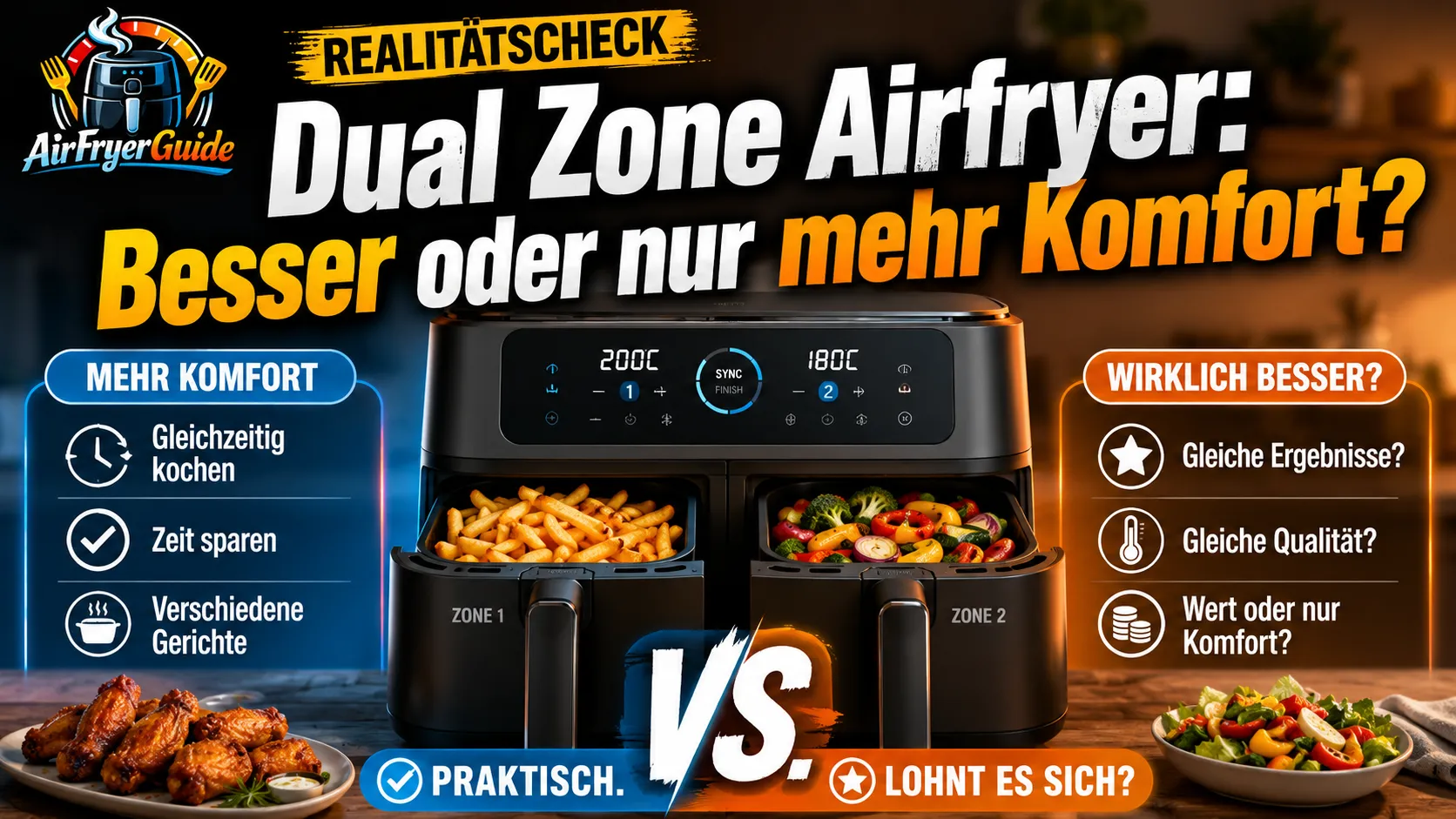 Bringt ein Dual Zone Airfryer wirklich bessere Ergebnisse oder nur mehr Komfort?