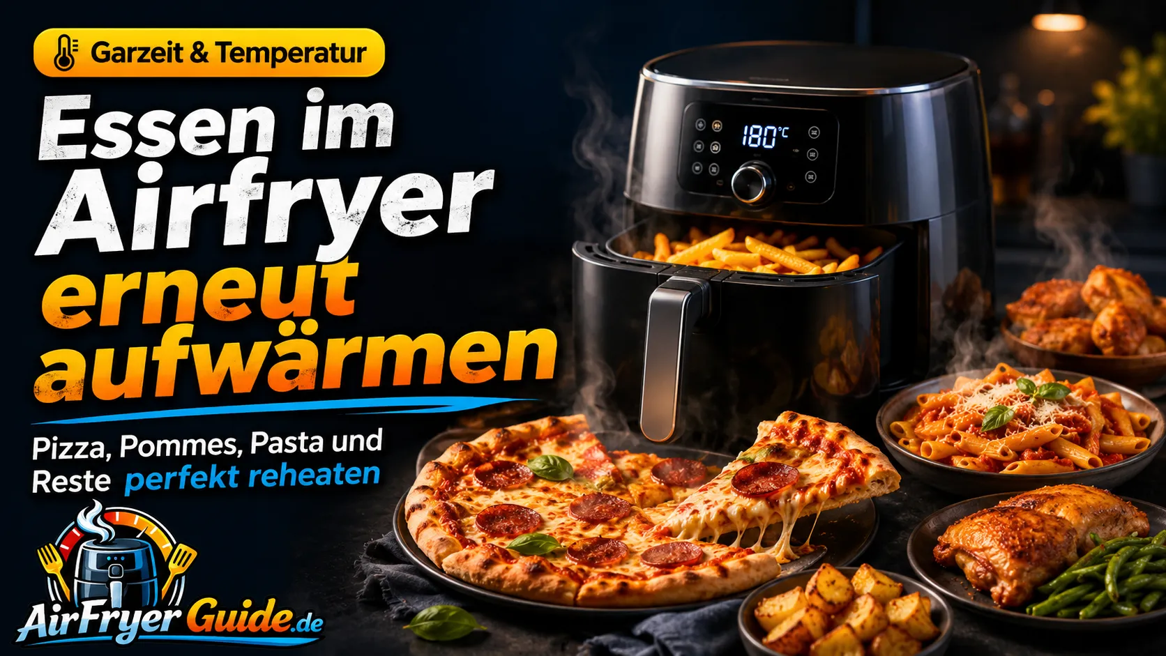 Essen im Airfryer aufwärmen: Reheat für Pizza, Pommes, Pasta & Reste vom Vortag
