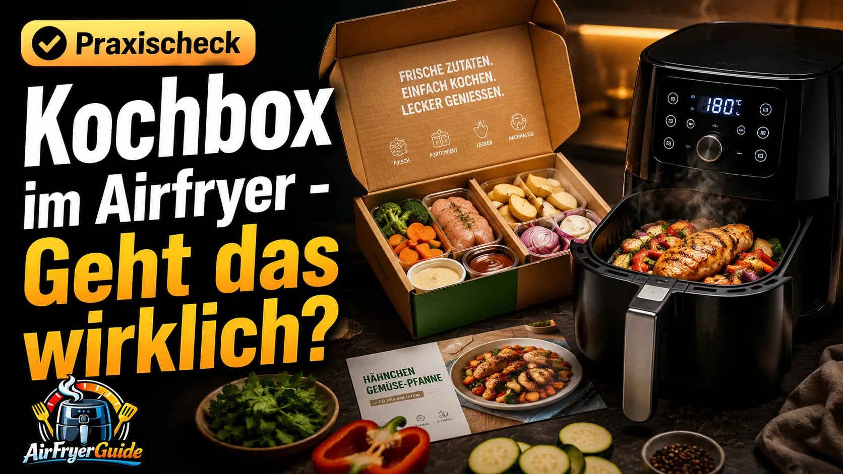 Kochbox im Airfryer: So passen HelloFresh & Co. in den Garkorb