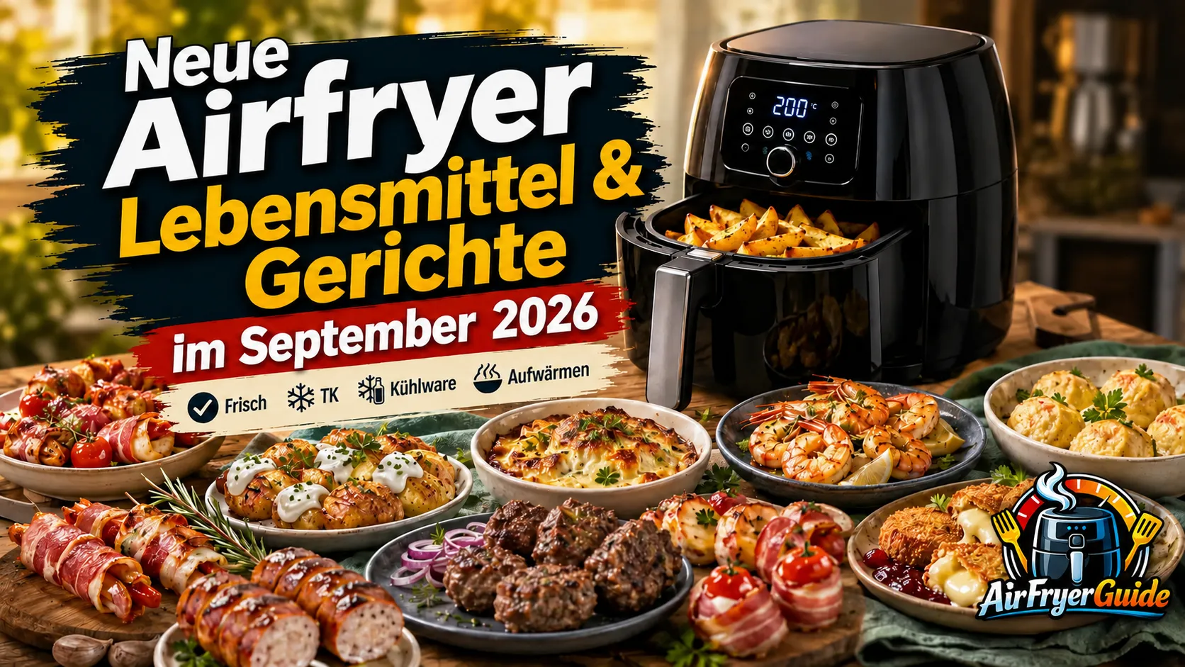 Neue Airfryer Lebensmittel & Gerichte im September 2026