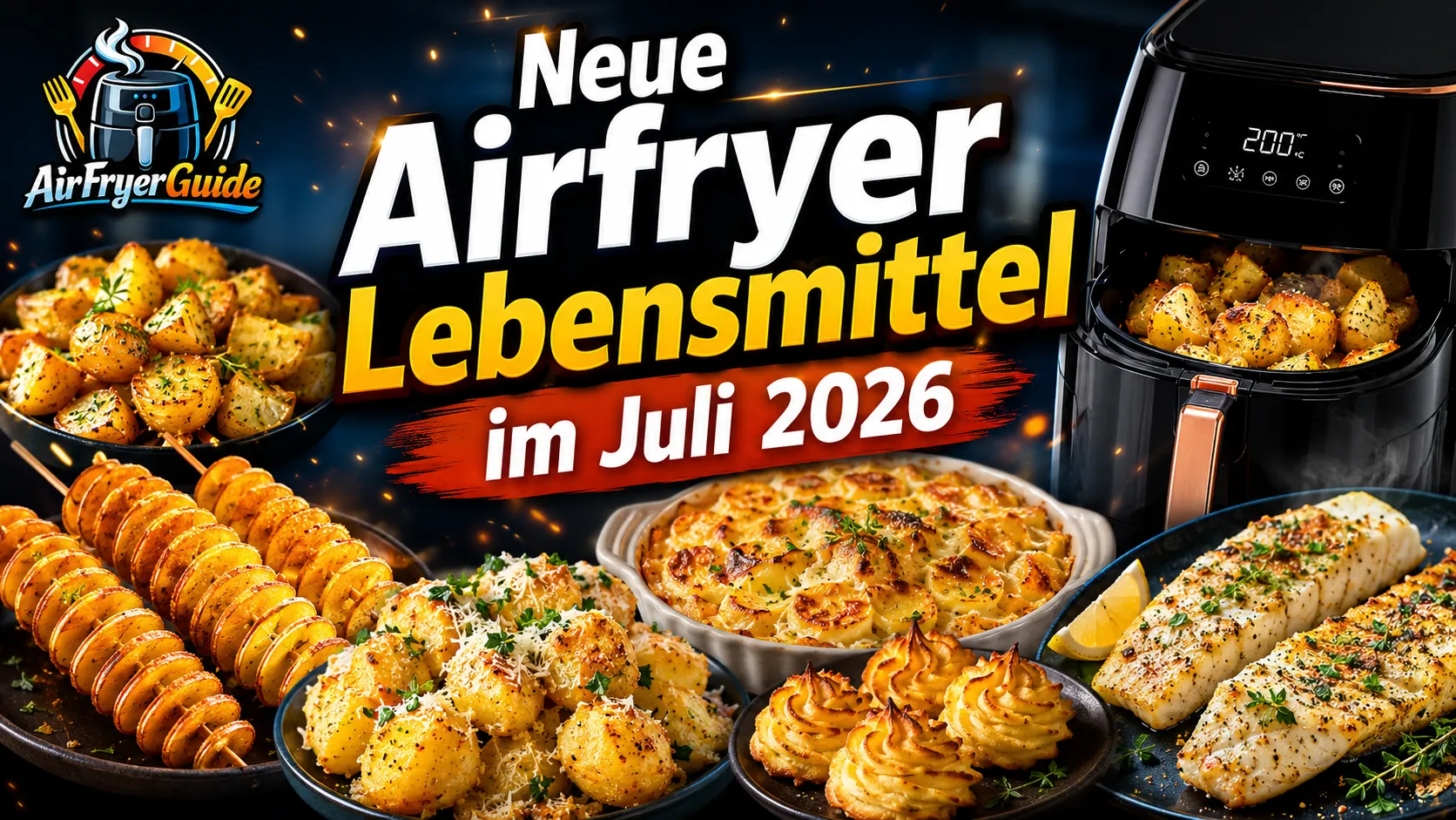 Neue Airfryer Lebensmittel im Juli 2026 - aktuelle Trends, neue Ideen und echte Alltagsgerichte