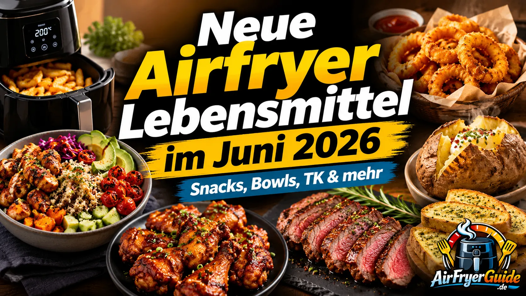 Neue Airfryer Lebensmittel im Juni 2026 - Trends, Ideen und echte Alltagsgerichte