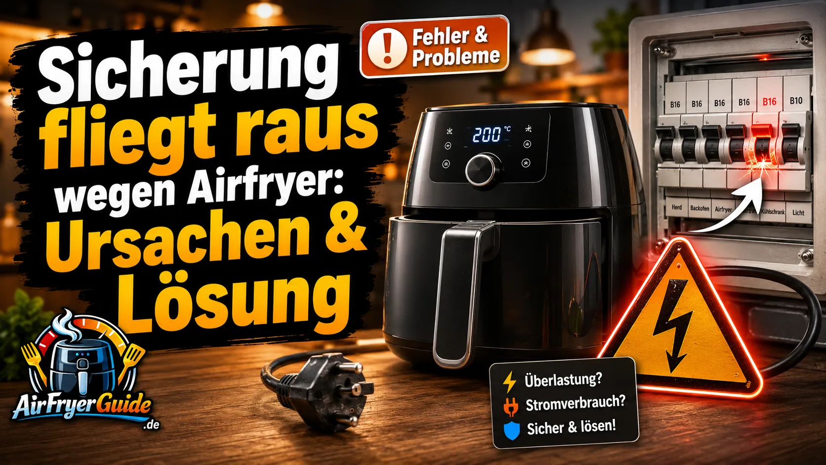 Sicherung fliegt raus wegen Airfryer: Ursachen & Lösung